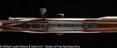 MAUSER 1909 CUSTOM RIFLE 6.5-06 CAL., KAHLES HELIA 3 4-12X44 SCOPE, ENGRAVED W/ PRETTY WOOD - Image 6 of 8