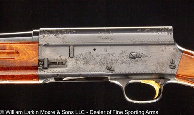 BROWNING MODEL A5 TWENTY 20 GA. 25-1/2 M, LTRK, BUTT PLATE BELGIUM 1960 - Image 3 of 9