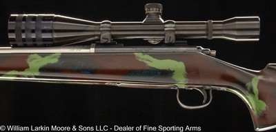 ATKINSON & MARQUART RIFLE CO. CUSTOM REMINGTON 722 .308 CAL, STAINLESS BBL., CAMO SYTHETIC STOCK, WEAVER T10-10X SCOPE - Image 2 of 7