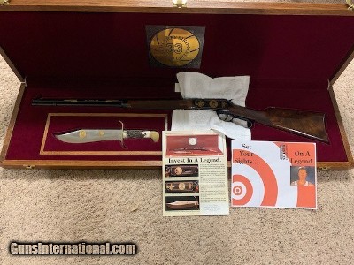 Winchester 94 Larry Bird Limited Edition Commemorative With Bowie Knife