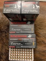 Winchester 17 Win Super Mag 20 Grain Polymer Tip $24 Per Box Actual Shipping Charges UPS - 1 of 1