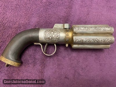 Enfield 1862 Pepper Box 6 Barrel 68 Caliber