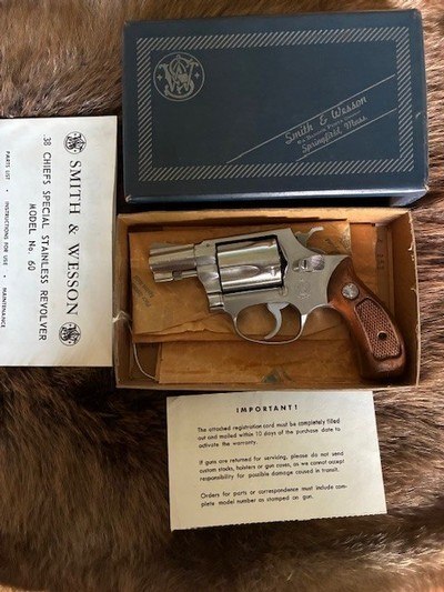 Smith & Wesson 60 No Dash 38 Spec