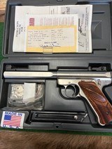 Ruger Mark II Competition Target Slab Side 22 LR