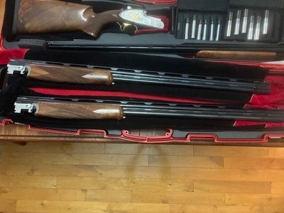 Caesar Guerini Magnus Sporting 3 Barrel Set 410, 28 Gauge & 20 Gauge