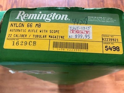 Remington Nylon 66 MB With Scope - Image 6 of 7
