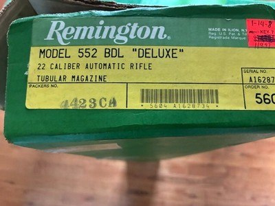 Remington 552 BDL Deluxe Speedmaster 22 LR - Image 8 of 8