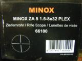 Minox ZA5 1.5-8x32
Plex Reticle Riflescope 66100 Free Shipping - 1 of 3