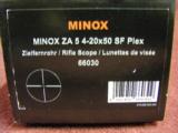  NEW MINOX ZA 5 4-20X50 SF PLEX SCOPE 66030 Free Shipping - 1 of 2