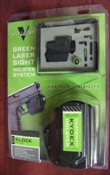 Viridian Green Laser Sight With Holster System for Glock with rail New - 1 of 3