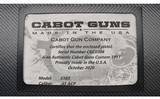 Cabot Guns ~ Model S103 ~ .45 Auto - 4 of 7