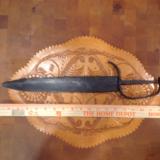 Beefy Confederate D Guard Bowie with Clipped Point - 7 of 13