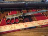 Converted WW I 1918 Trench Knife with US M3 Case WW II Blade - 1 of 12