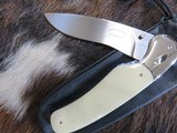 "Gavin Dickerson" Mammoth Ivory Custom Lockback Folder - 4 of 13