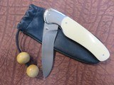"Gavin Dickerson" Mammoth Ivory Custom Lockback Folder - 1 of 13