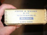 SMITH & WESSON GOLD BOX FOR K-22 MASTERPIECE - 10 of 11