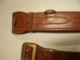 OFFICERS WW II ( PERSONAL PURCHASE ) HOLSTER WITH SAM BROWNE BELTS - 14 of 15