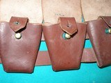 BRITISH P-1903 LEATHER 5 PACKET BANDOLIER - 8 of 11