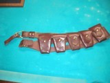 BRITISH P-1903 LEATHER 5 PACKET BANDOLIER - 1 of 11