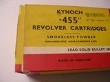 KYNOCH FULL BOX OF .455 REVOLVER CARTRIDGES - 10 of 11