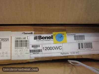 Benelli World Class Raffaello 12ga. 26