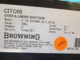 Browning Citori 725 FEATHER 20ga. 28" new in box - 6 of 7