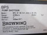 Browning BPS .410 Ga. Carbon fiber
HC Shot show special Limited production 20" cyl bore - 7 of 8