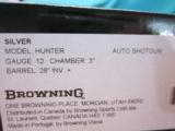 Browning Silver Hunter 12ga. 26" vent rib Choke tubes New in box - 7 of 7