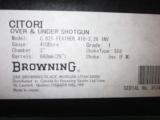 Browning Citori 625 Feather 410ga, 26" New in box 2013 mfg. - 8 of 8
