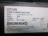Browning Citori CXS White 20ga. 28" unfired in box - 11 of 11