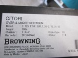 Browning Citori 725 Superlight Feather 20ga. 26"
New in box - 9 of 9