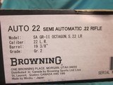 Browning Auto.22LR. Grade II Octagon barrel new in box - 7 of 7