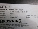 Browning Citori 725 Field 12ga. 26" New in box - 9 of 9