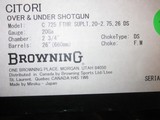 Browning Citori 725 Superlight Feather 20ga. 26" New in box - 7 of 9