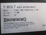 Browning T-Bolt Composite Sporter 17HMR New in box with 2 mags. - 7 of 8