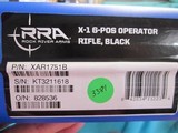 Rock River LAR15 X-1 rifle Black with operator CAR stock 18"
5.56
New in box 20 rd mag - 9 of 9