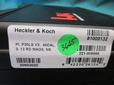 Heckler & Koch P30LS V3 .40cal. Long slide with night sights & 3-13rd. mags New in box - 5 of 5