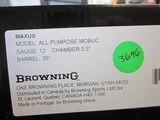 Browning Maxus AP Hunter 12ga. 26" Mossy Oak Break-up Country camo New in box 3.5" chamber - 7 of 8