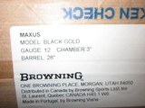 Browning Maxus "Black Gold" 12ga. 28" New in box Blue with Gold Ducks - 12 of 12
