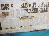Parker Hale Model 1853 Enfield 3 Band .58 Cal rifle unfired with box - 12 of 12