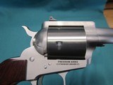 Freedom Arms Model 83 Premier Triple cylinder .454Casull/.45LC/.45acp
4 3/4"
new in box - 3 of 5