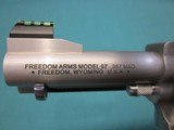 Freedom Arms Model 97 Premier .357 Mag. Packer Style 3 1/2" Round Butt NIB - 4 of 5