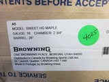Browning A-5 16ga
26" Sweet 16
Hi-Grade Maple wood New in box - 14 of 14