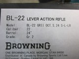 Browning BL-22 GRII 24" Octagon.22LR new in box - 11 of 11