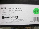 Browning BLR Gold medallion .243 Win New in box - 12 of 12
