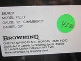 Browning Silver Hunter 12ga. 28" New in box 3" - 9 of 9
