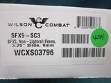 Wilson Combat SFX9-SC3 Non Lightrail 3.25"
9MM New in box - 9 of 9