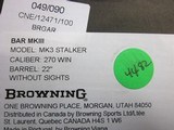 Browning BAR MKIII Stalker .270 Win. New in box - 12 of 12