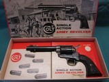 Colt Single Action Army 45LC 5 1/2"
2nd gen with Stagecoach box