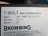 Browning T-Bolt Target .22LR. 20